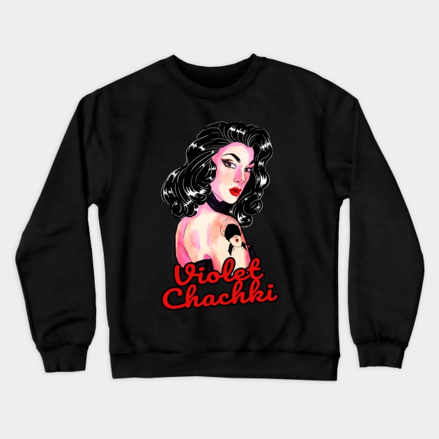 Violet Chachki Shirt Crewneck Sweatshirt by giuliarenzi